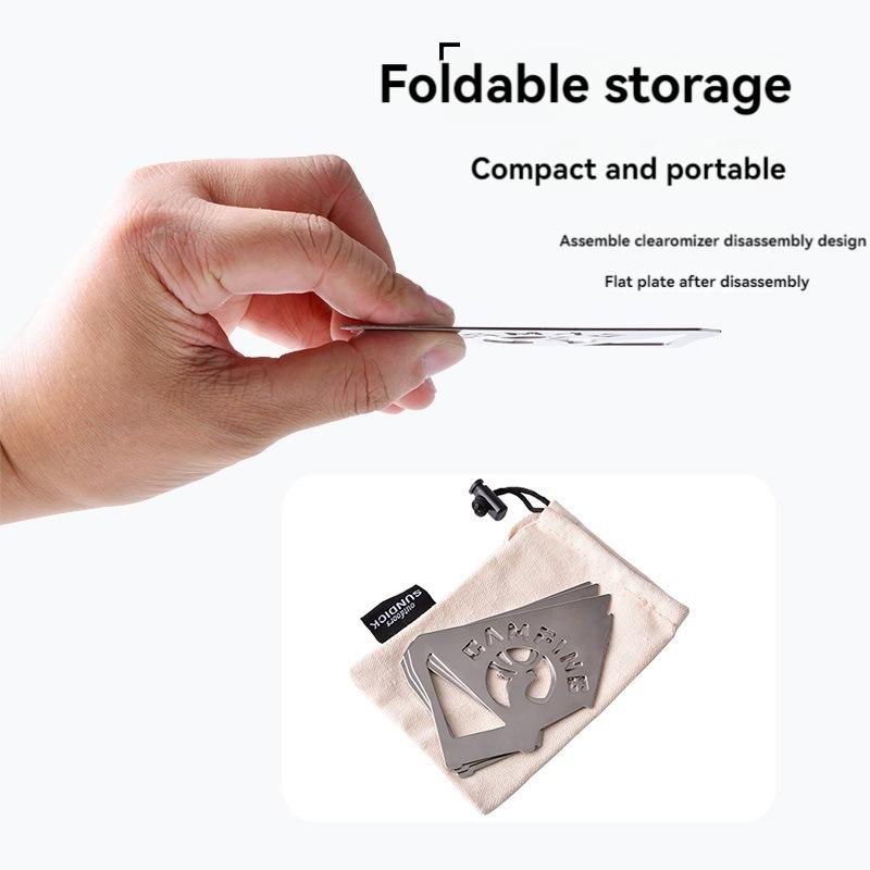 Outdoor Camping Portable Home Foldable Stainless Steel Coffee Hand Drip Filter Holder Coffee Filter Holder