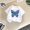 T-shirt décontracté à manches courtes pour enfants - T-shirt d'été ample pour filles avec nœud