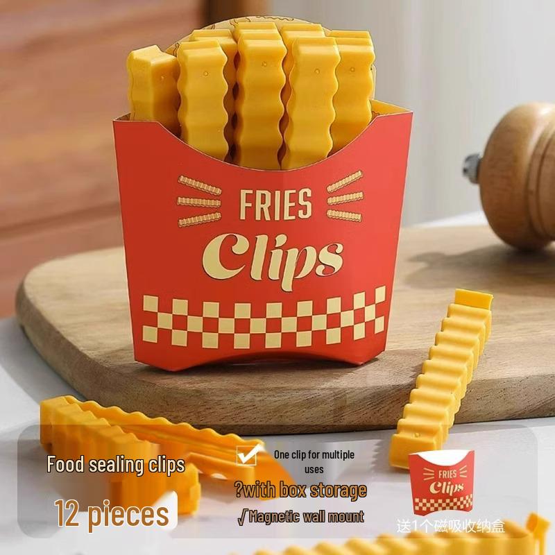 Moisture-Proof French Fries Magnet Clip Fresh-Keeping Snack Bag Sealer 739₽