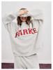 Women's Trendy Loose Mid-Length Sweatshirt, Plus Velvet Thickened, Round Neck, Long Sleeve - Autumn/Winter 2025 Collection.