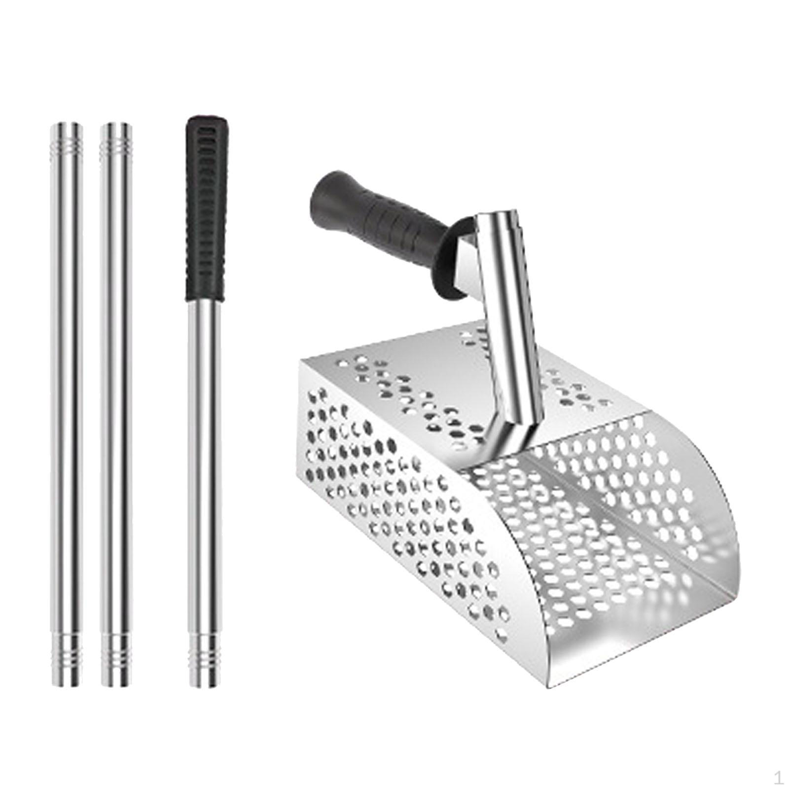 

Песочные сетчатые лопатки Портативные для сбора существ с ручкой Инструмент для чистки Квадратная головка для копания With Rod