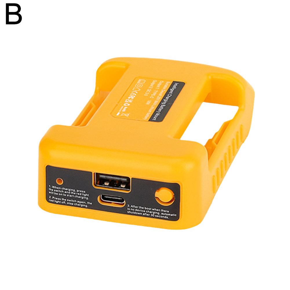 For Makita 18V Battery USB Type-C Battery Holder BL1840 BL1850 BL1860 Charger Adapter Fast Charging Shelf Rack Storage Case