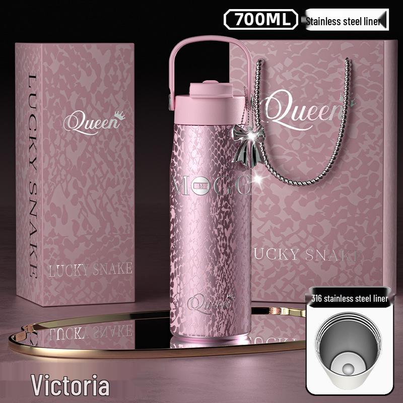 Large Floral Insulated Stainless Steel Travel Cup for Women - Perfect for Cars and Coffee