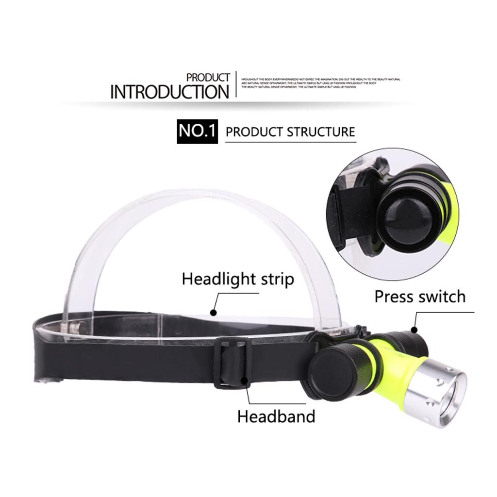 XML  LED Diving Headlamp Headlight Swimming Torch Waterproof
