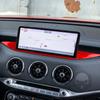 Für Kia Stinger - Echte Kohlefaser Navigationsbildschirm Basispanel Zierleiste Abdeckung Auto Innendekoration Zubehör Aufkleber