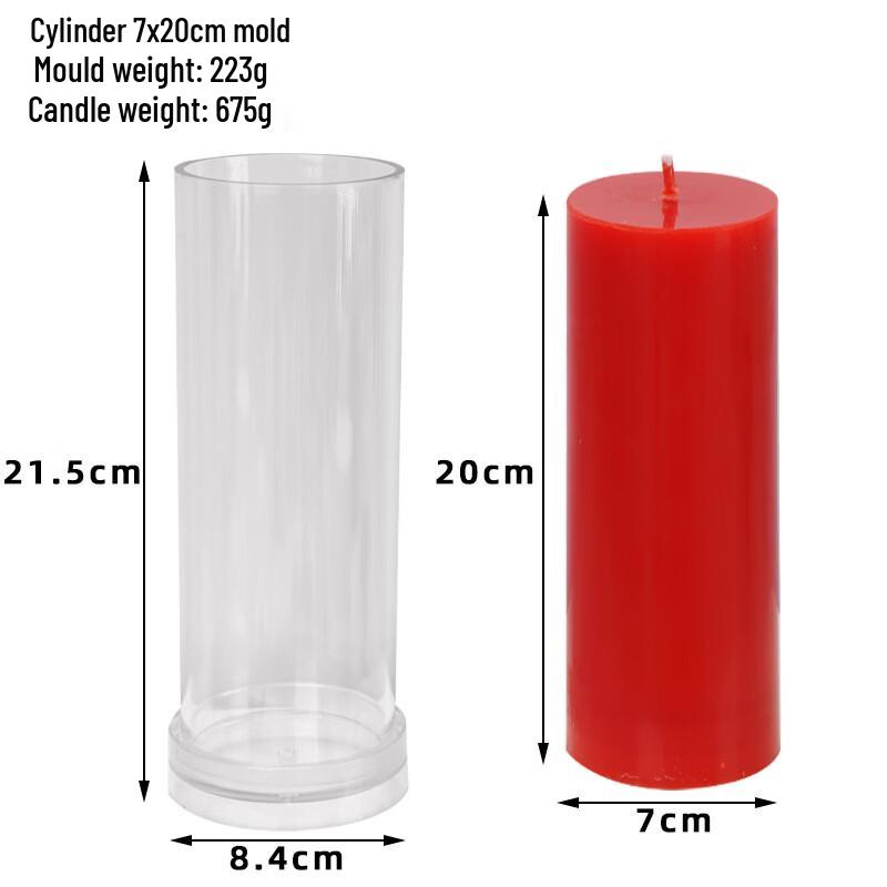 Самодельная цилиндрическая акриловая форма для поделок