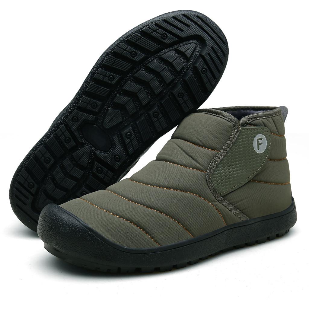 Fashion Men's Plus Velvet Warm Outdoor Sports Shoes Waterproof Snow Cotton Boots