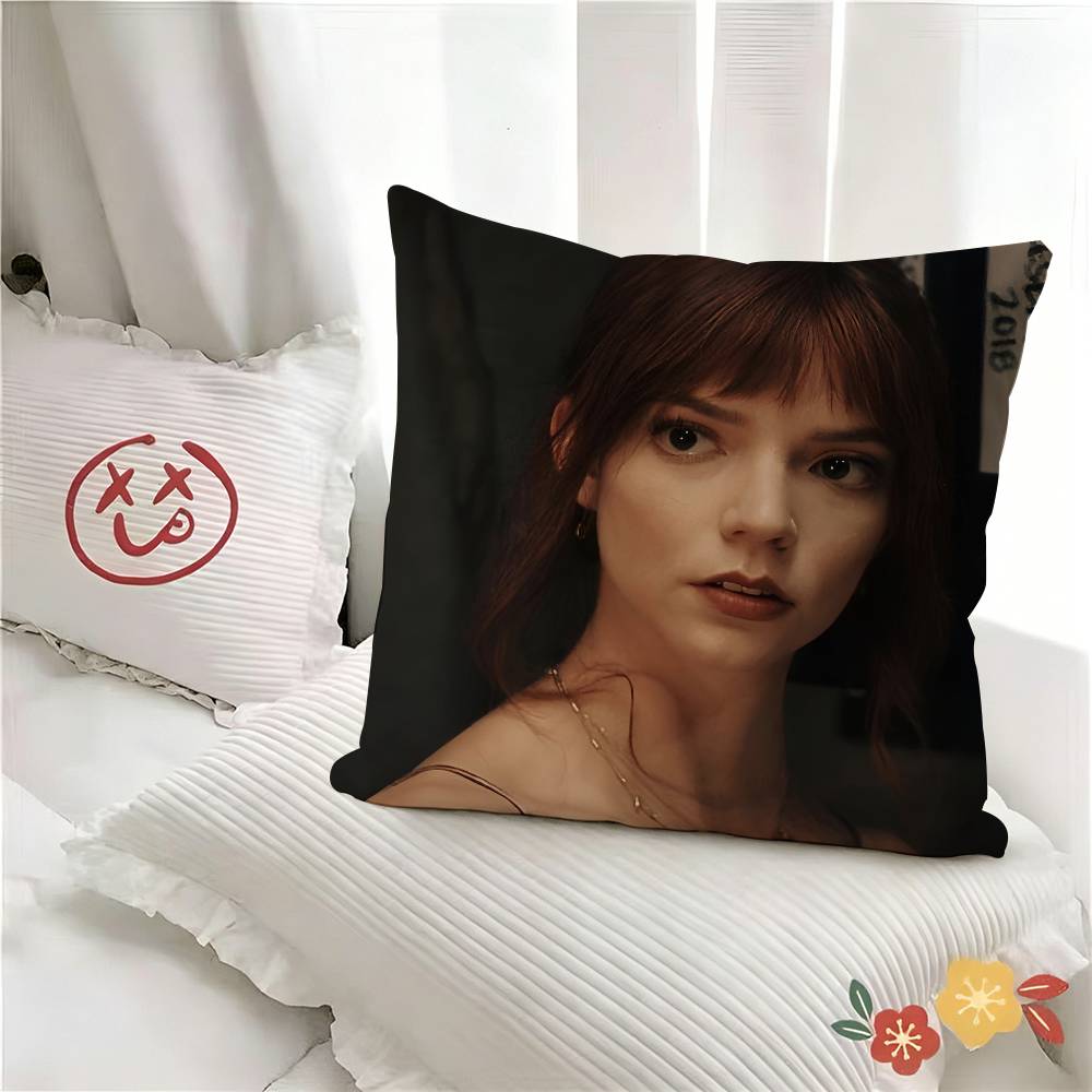 Pc Actor AAnya TTaylor JJoy Pillow Case Fashion Square Pillowcase Bedroom Sofa Room Ins Decoration Leisure