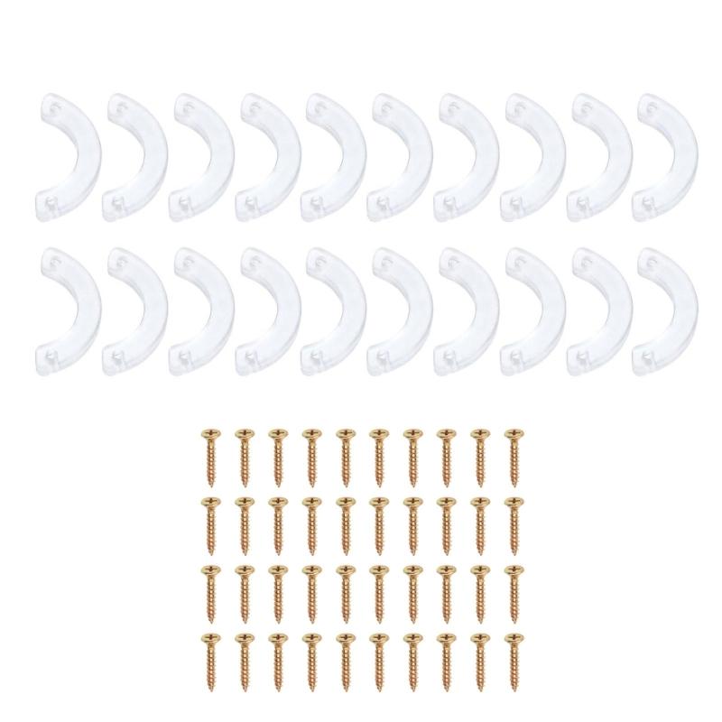 Upgraded Drawer Stops Clear Drawer Wedges Furniture Cabinet Clip Clear Drawer Bottom Clip Plastic Drawer Wedges set 1