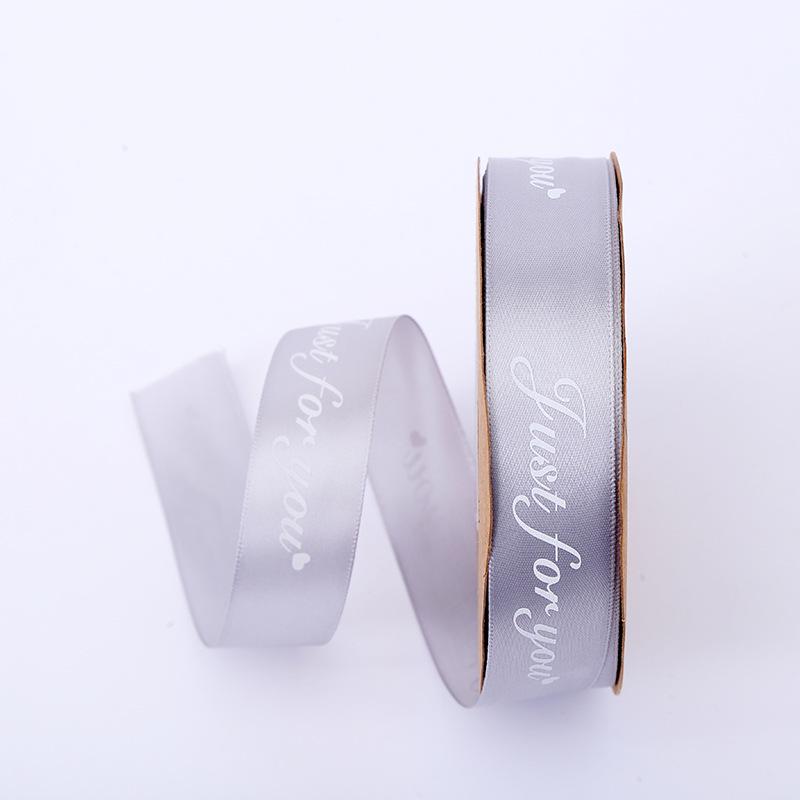 2.5cm Satin Ribbon for Gift Boxes, Cakes, and Flowers - Decorative Bowknot and Woven Colored Ribbon