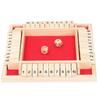 Wooden Number Board Dices Game Set Toy for 4 People KTV Pub Bar Party Supplies PropRed