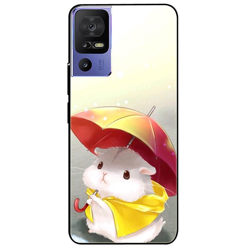 For TCL 40 SE Case 2023 Soft Silicone Protective Black Tiger Lion Funda Coque for TCL 40SE Covers TPU Bumper for TCL40se Paras