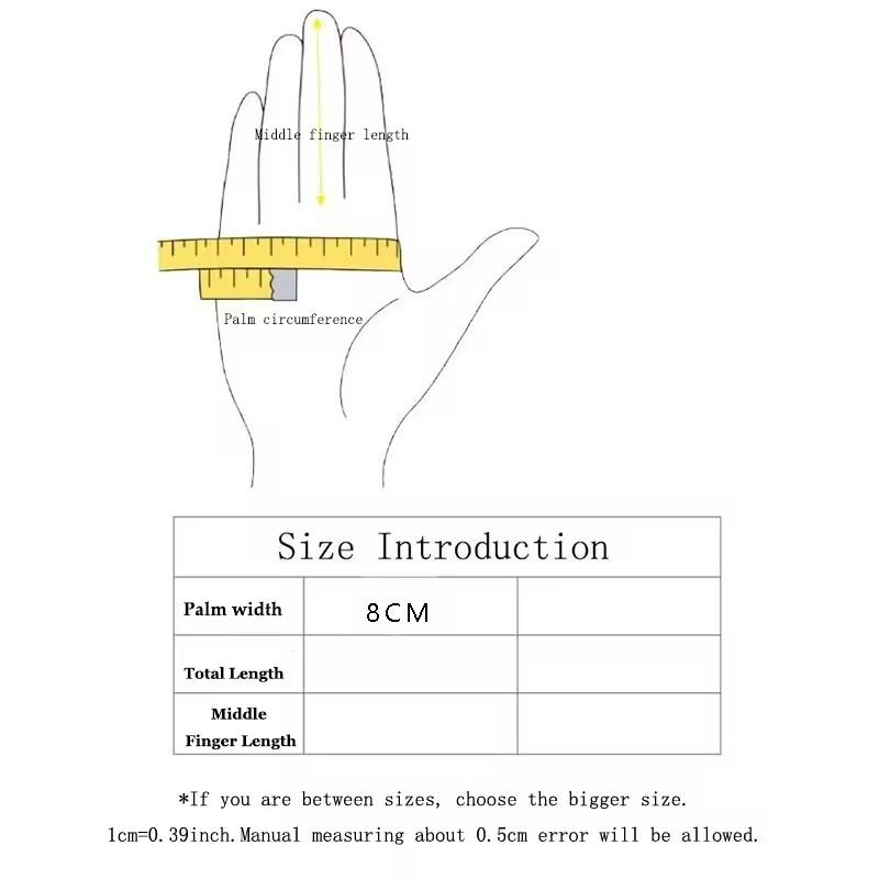 Women's Knitted Gloves For Winter Warm Cold Protection Plus Velvet Double Layer Thicken Outdoor Cycling Touch Screen Glove