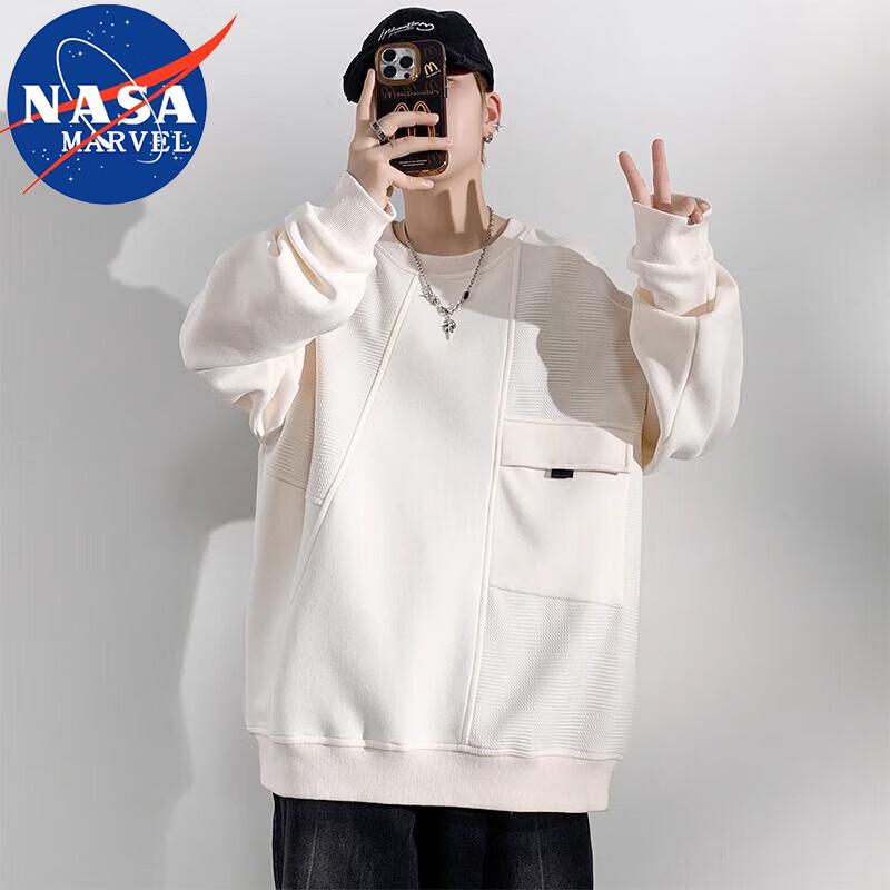 Men's NASA MARVEL Long-Sleeve Crewneck Tee