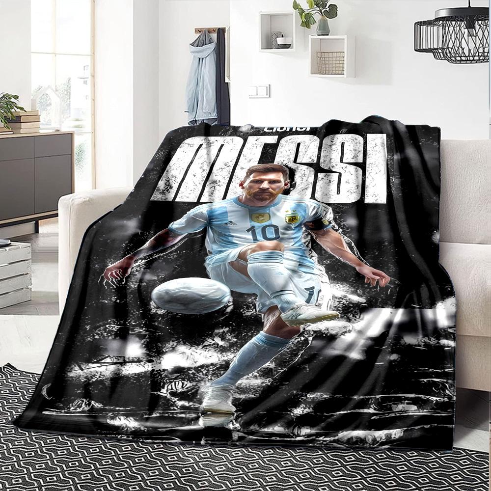 Lionel Messi Soccer Legend Blanket Soft & Cozy Great for Chair Seaside Sofa for All Seasons Warmthful Decor Best Holiday Gift for Friends Family