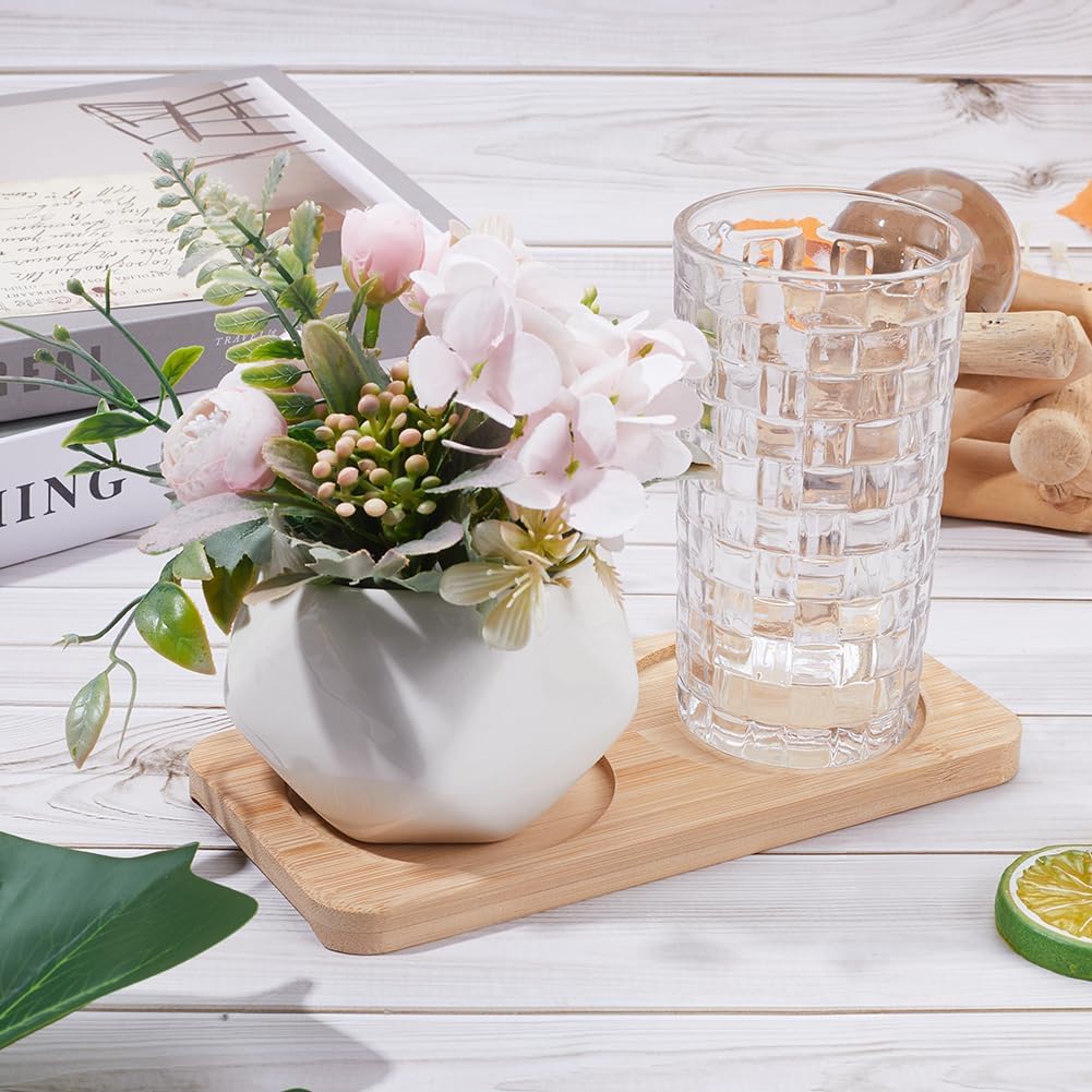 GORGECRAFT Bamboo Salt & Pepper Mill Tray Holder for 2 Mills, Kitchen Storage, Home Decor, Multi-functional, Easy To Maintain, Burlywood,