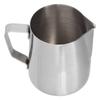 304 Edelstahl Aufschäumbecher mit Innenskala Spitzmund Milchaufschäumbecher für Zuhause350(Ohne Etikett)