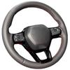 Hand-stitched Black Anti-slip Comfy Wear Microfiber Leather Car Steering Wheel Cover For Honda Accord Civic 11th Gen