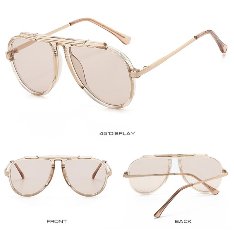 Stylish Unisex Pilot Sunglasses With Large Frame For Women Men Various Face Shape And Outfit For Casual Formal Event