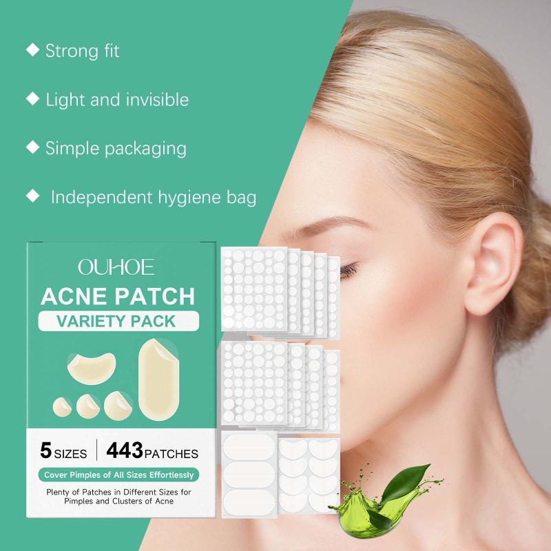 Breathable Invisible Patch Set Waterproof Concealer Stickers Pore Repair Oil Absorbing Long Lasting for Outdoor Activity