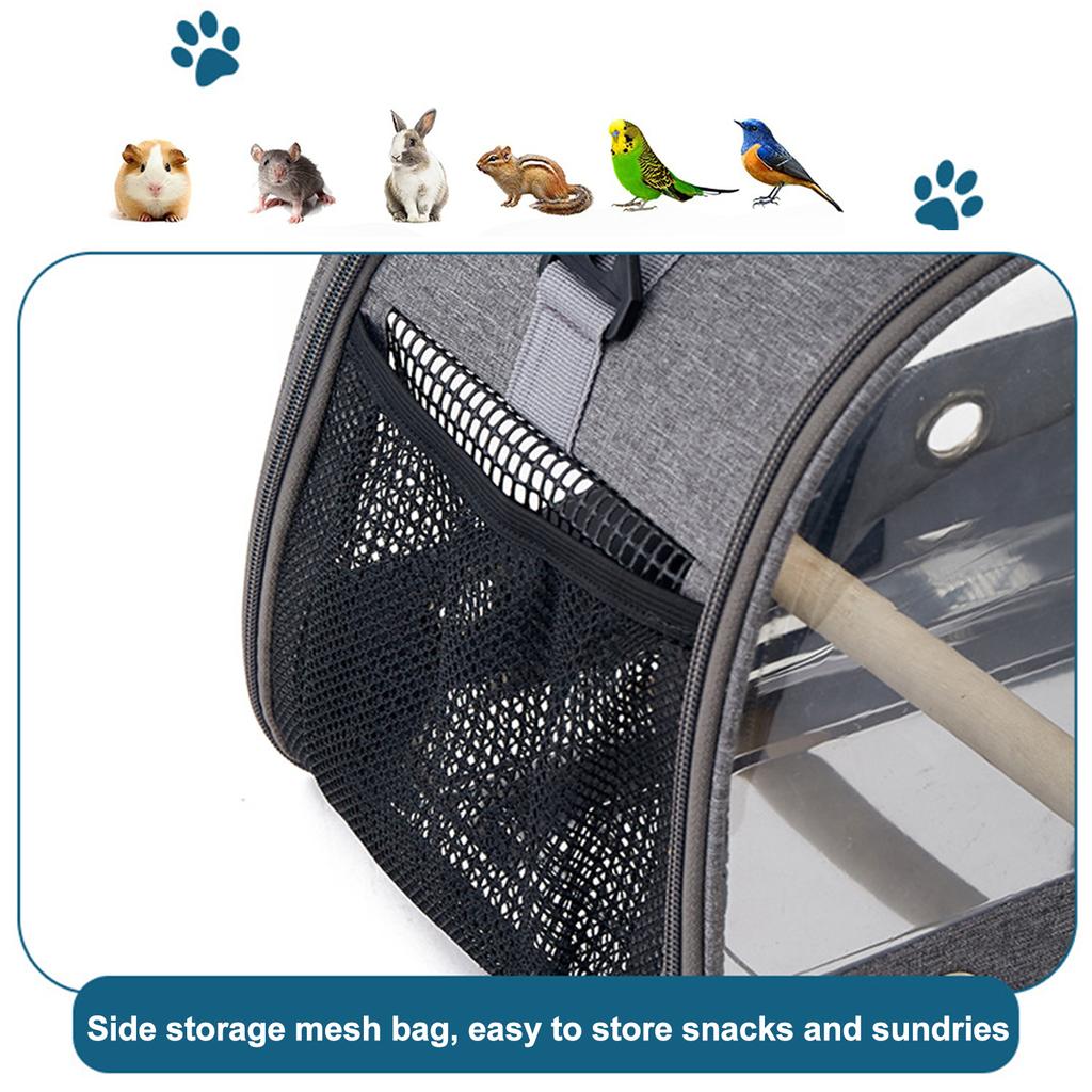 Bird Carrier Portable Folding Oxford Cloth Bird Bag Parrot Pigeon Small Pet Outing Bag