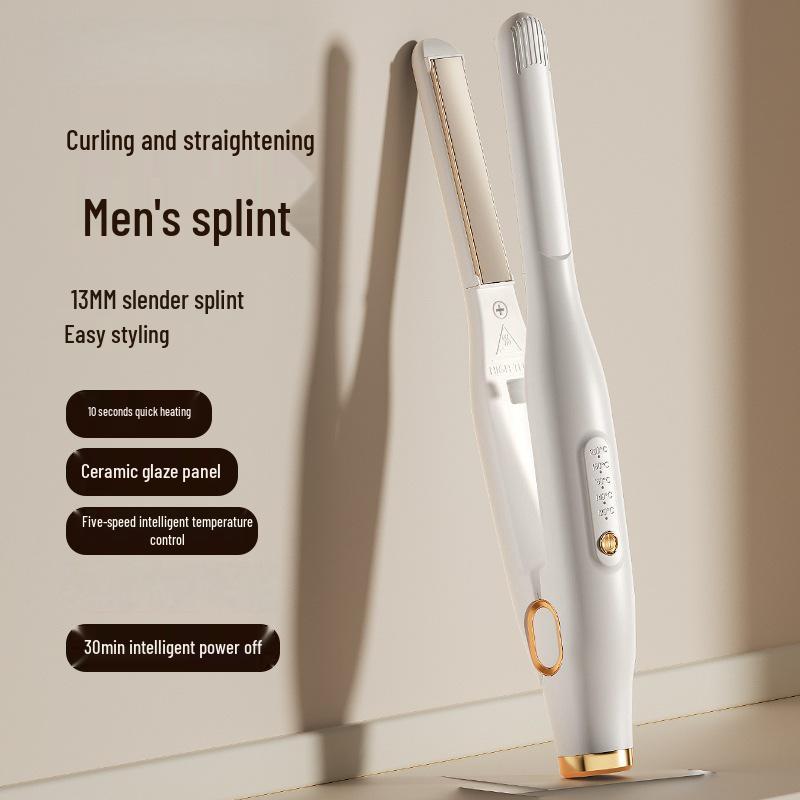 

Portable Electric Straightener & Curling Iron with Non-Damaging Comb for Home & Dorm Use