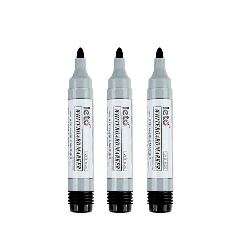 3 Color Whiteboard Marker,2mm Nib Easy Erasable Refillable Ink,Large Capacity,Office Meeting Whiteboard Teaching Stationery