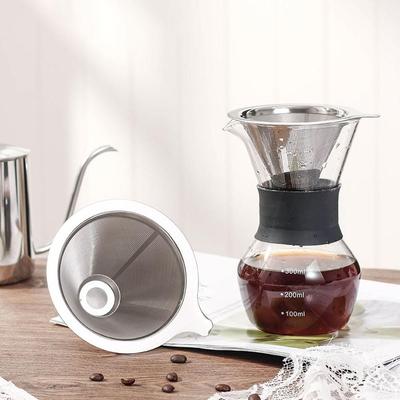 Porte-filtre à café compact avec cône en maille