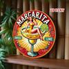 Vintage Retro Round Metal Tin Sign 7.87 Inch Wall Decor for Home Kitchen Bar Garage Margarita Pub Cafe