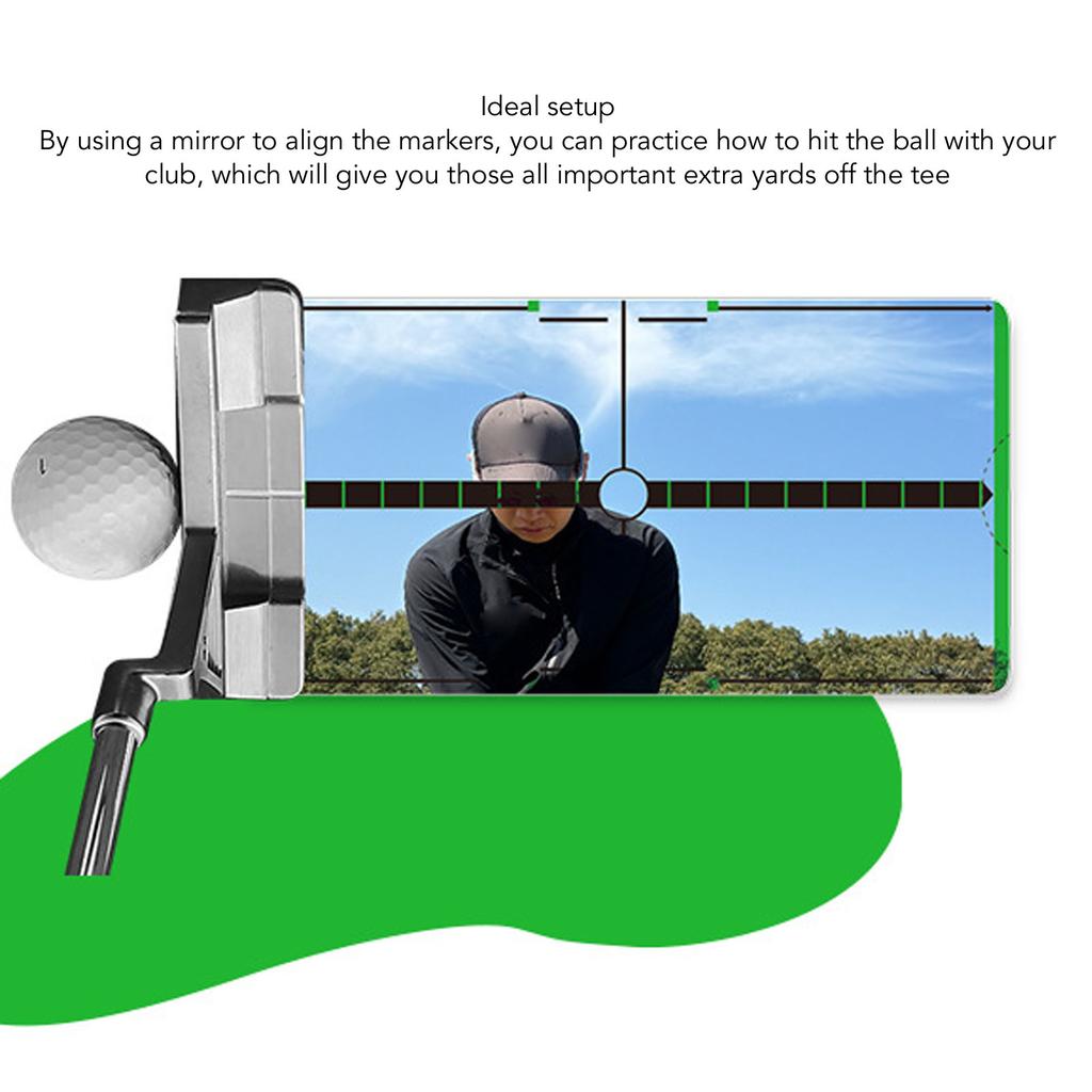 Mini Putting Mirror for Proper Alignment Acrylic Portable Putting Mirror Training Aid Improved Accuracy Indoor Outdoor Practice
