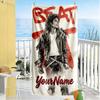 Michael Jackson Personalized Name Beach Towel High Absorbency & Quick-Dry Suitable for Swimming Gym Camping Yoga Vacation