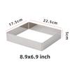5cm Height Rectangle Thick 304 Stainless Steel Mousse Ring Tiramisu Cake Mold Cheese Fondant Baking Tool Household DIY Bakeware