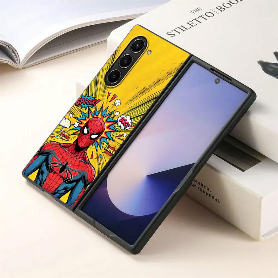 

Чехол-накладка Marvel Comic Человек-паук для телефона Samsung Galaxy ZFold5 ZFold4 ZFold6 ZFold7 Z Fold 7 6 5 4 3 ZFold3 Galaxy Z Fold4