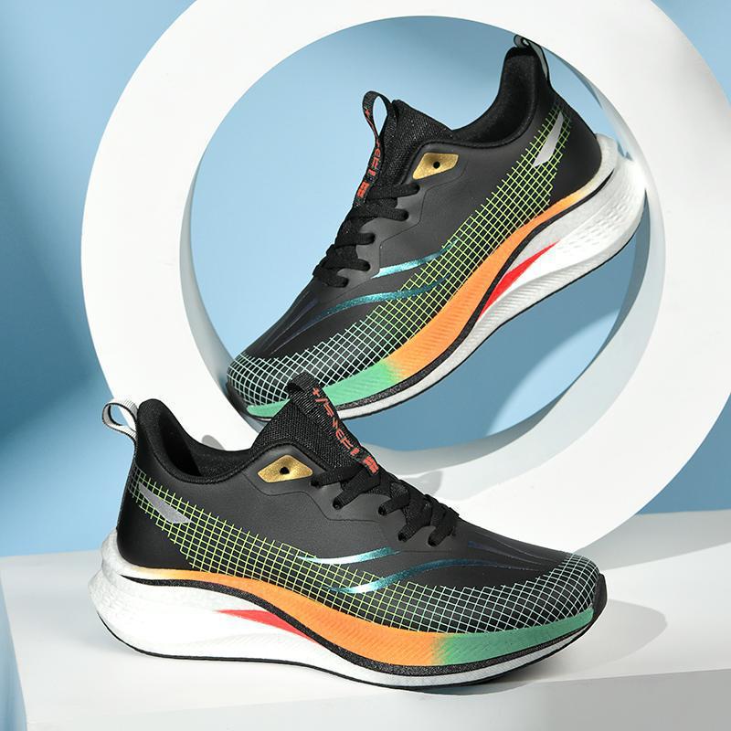 Anti-splashing leather surface student special running shoes 2025 new men's wear-resistant training running shoes non-slip sports shoes women