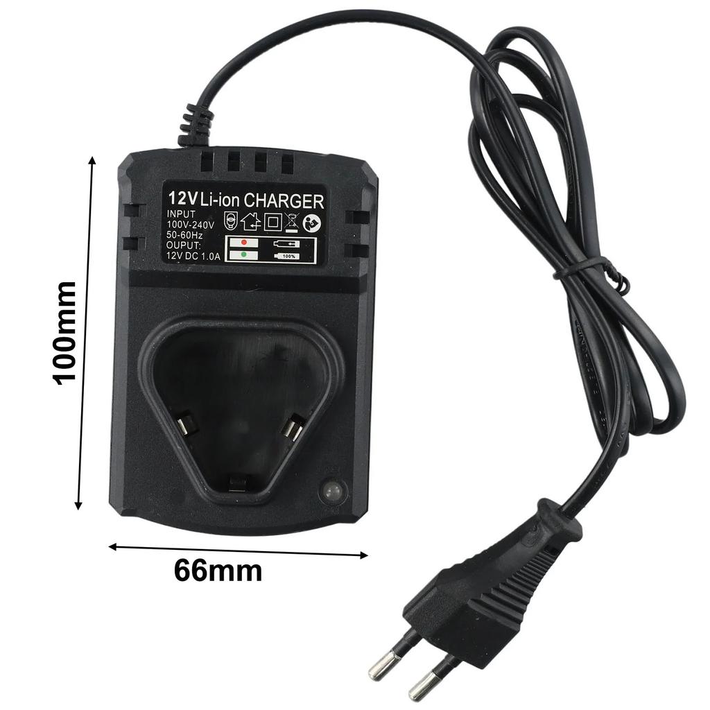 Power Tool Part DC US/EU Li-ion Rechargeable Charger Support 110-240V Black For Electrical Lithium Drill 12V Lithium Screwdriver