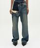 ADSB ANDERSSON BELL Unisex Asymmetric Layered Wide-Leg Jeans Apa871U(Blue)