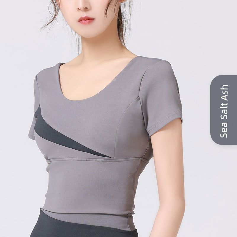 

Экспортировано в Японию Бесшовный бюстгальтер Цельный тонкий чашка Йога Sea Salt Ash XXL [40/90ABC]]