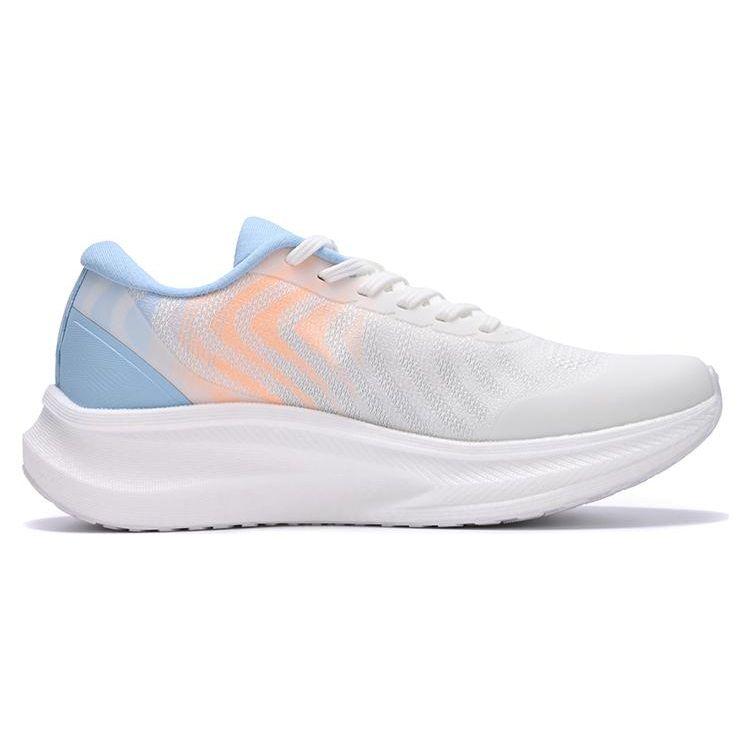 Anta Champion Running Shoes 2nd Generation Shock Absorbing Durable Low Top Women Sneakers White Blue 122415562S-1
