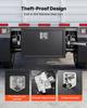 Underbody Truck Tool Box, 762 x 457 x 457 mm Heavy Duty Steel Trailer Storage Box with Lock & Keys, Waterproof Trailer Storage Organizer Under Body