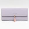Korean Style Women's Leather Clutch – Zipper Buckle Wallet with Large Capacity