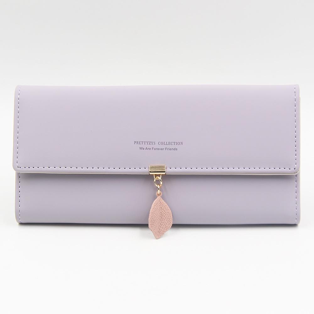 Korean Style Women's Leather Clutch – Zipper Buckle Wallet with Large Capacity