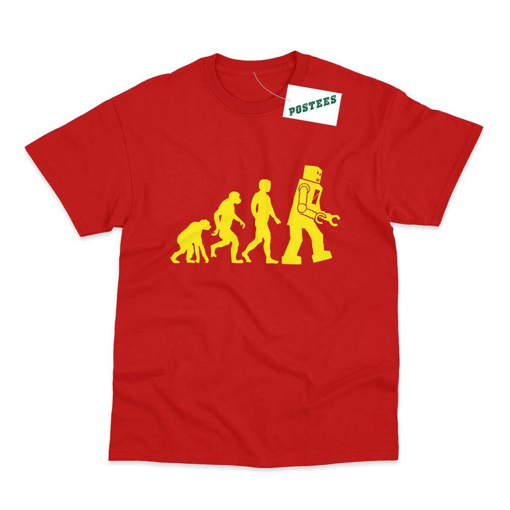 

Evolution of Robots Inspired By The Big Bang Theory DTG Printed T-Shirt 4XL