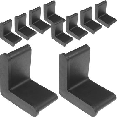 50Pcs Non Slip Furniture Feet Pads Rubber L Shape Leg Covers Protectors for Chair Desk Bed Floor Protection Furniture Grippers