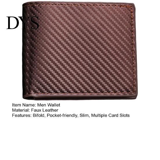 Stylish Men Wallet Card Bifold Slim Minimalist Short Small Pocket Holder Gift for Father Husband Boyfriend Durable