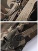 Herren Grün Camouflage Retro Jacke mit Reißverschluss - Lockerer Schnitt, Ideal für Frühling & Herbst
