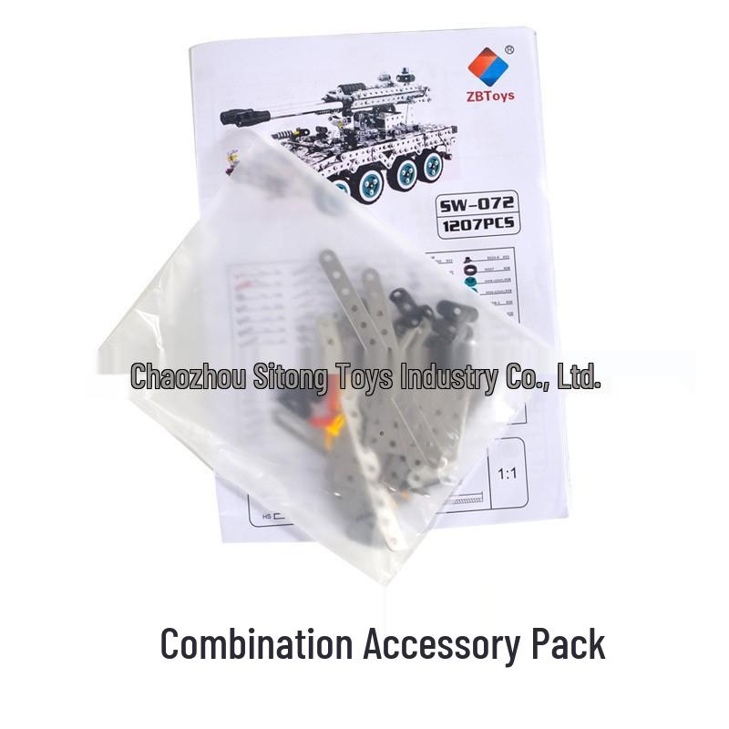 Metal Military Model Remote Control Assembly Toy for Boys, Adults & Kids - High Difficulty Educational Gift