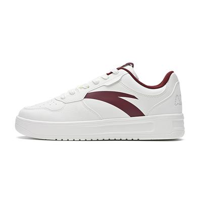 Classic Simple Versatile Shock Absorbing Wear Resistant Low Top Sneakers Men Sneakers White Red 912538003Q-1