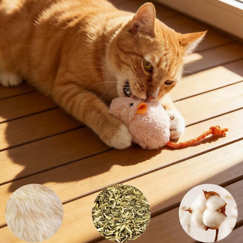 Plush Mouse Cats Chewing Toy Mouse Safe Improve Mood Toy Catnips Improve Mood Gift for Kitten