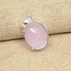 Pink Chalcedony Gemstone 925 Solid Silver Handmade Jewelry Women Pendant Valentine's Day Gift