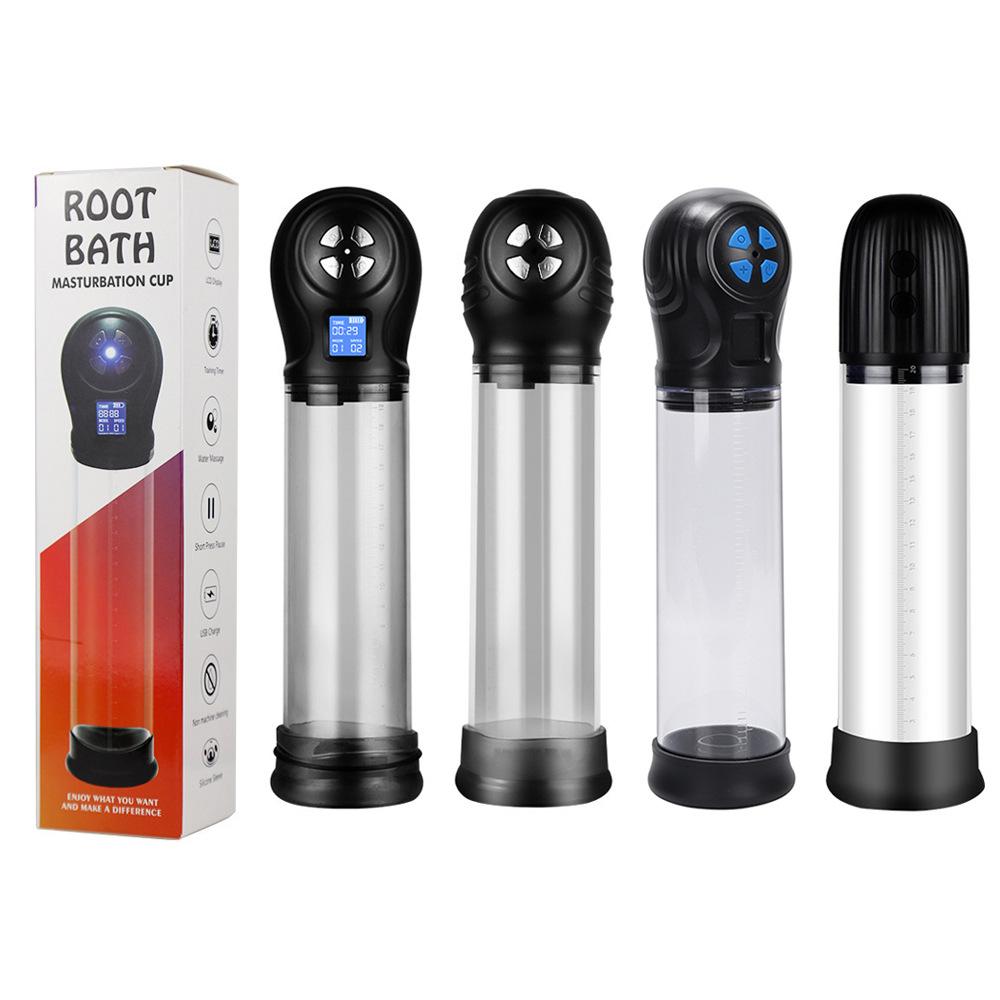 Vacuum Electri Penis Pump for Men Automatic Penis Expander Enhancer Pump Penis Trainer Sucking Male Masturbator Sex Toys for Men